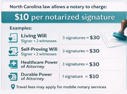NC Notary Fees